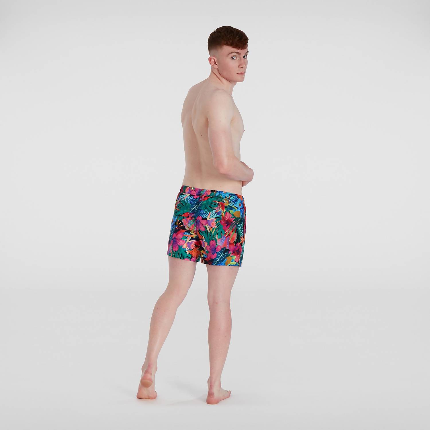 Hommes Short De Bain Homme Digital Printed Leisure 35 Cm Rose/Bleu Shorts De Bain Speedo – 1