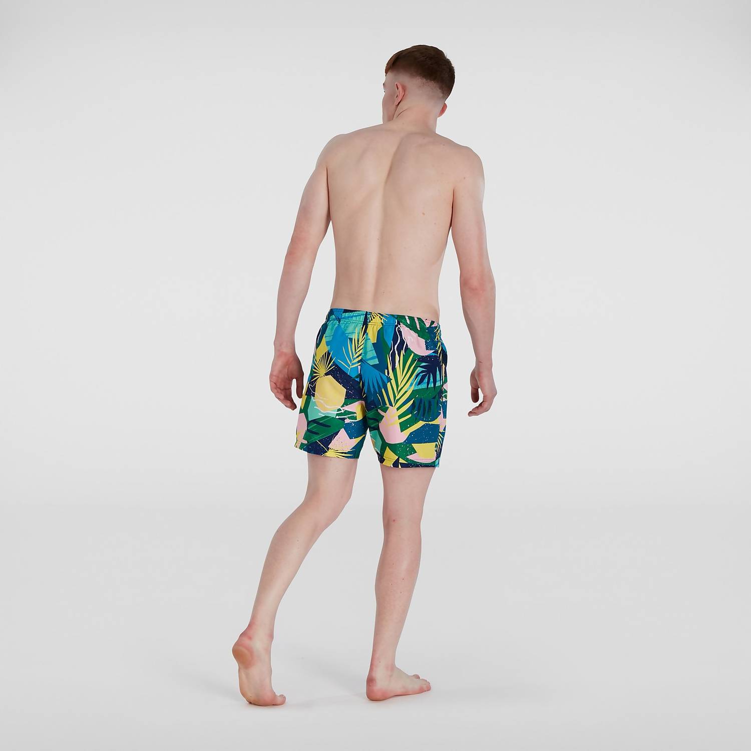 Hommes Short De Bain Homme Digital Printed Leisure 40 Cm Jaune/Rose Shorts De Bain Speedo – 1