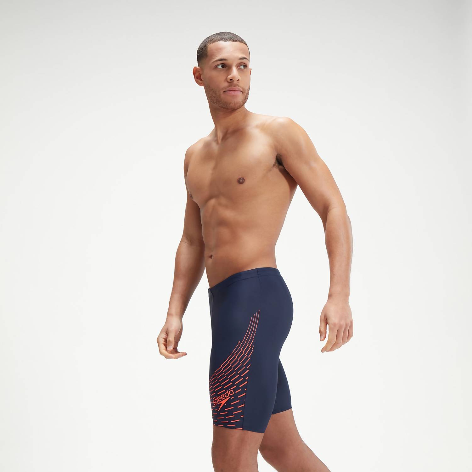 Hommes Shorts Longs Jammer Homme Medley Logo Bleu Marine/Orange Speedo – 1