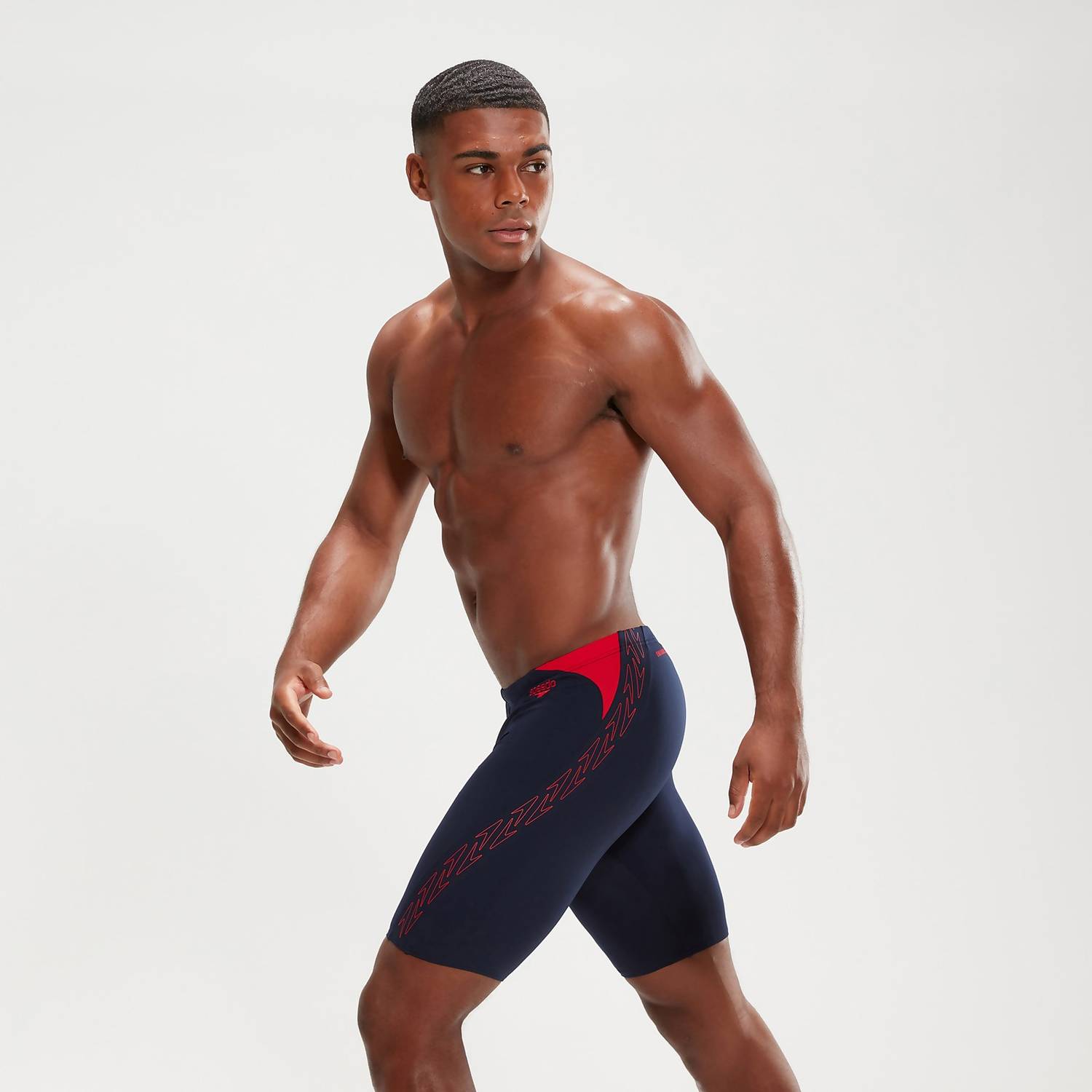 Jammer Homme Hyperboom Splice Bleu Marine/Rouge Shorts Longs Speedo Hommes – 1