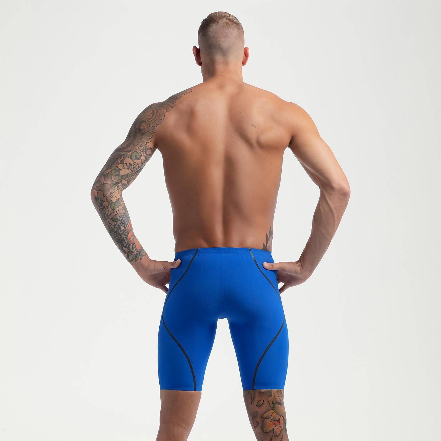 Jammer Taille Haute Homme Fastskin Lzr Pure Intent 2.0 Bleu/Irisé Compétition Hommes Speedo – 2