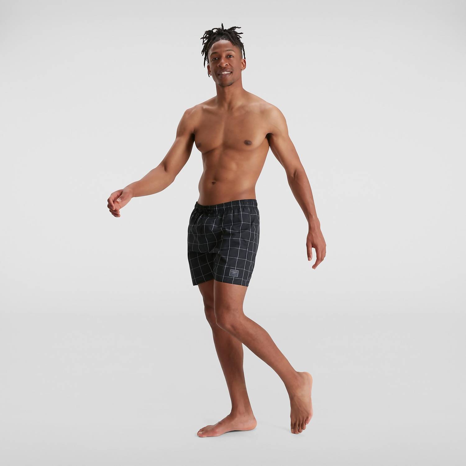 Short De Bain Homme 40 Cm Check Leisure Noir/Gris Shorts De Bain Speedo Hommes – 2