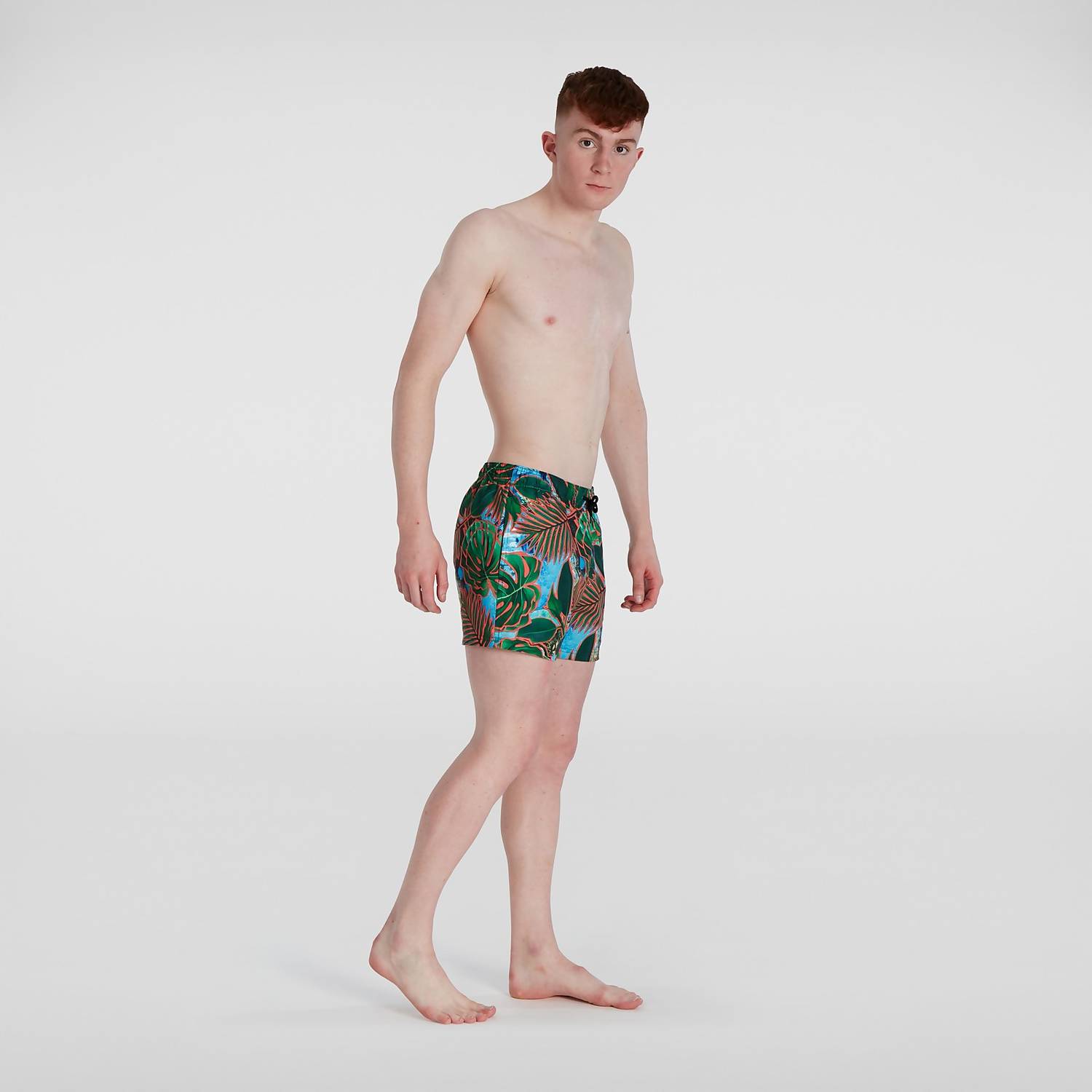 Short De Bain Homme Digital Printed Leisure 35 Cm Vert/Rouge Shorts De Bain Speedo Hommes – 2