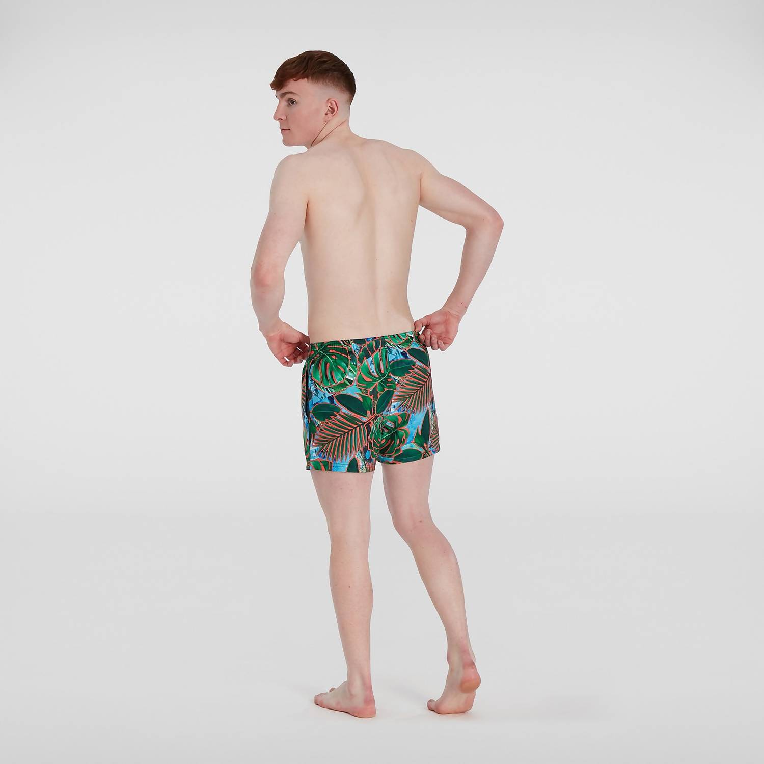 Short De Bain Homme Digital Printed Leisure 35 Cm Vert/Rouge Shorts De Bain Speedo Hommes – 1